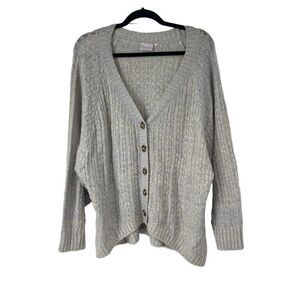 Out From Under Pastel V Neck Grandpa Cardigan Yellow Blue Sz M Women’s